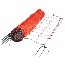 Schapennet oranje 90 cm dubbele pen