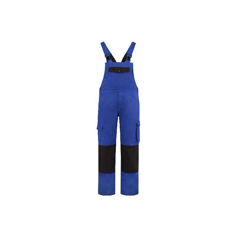 Tuinbroek katoen / polyester korenblauw / zwart Tuinbroek katoen / polyester korenblauw / zwart