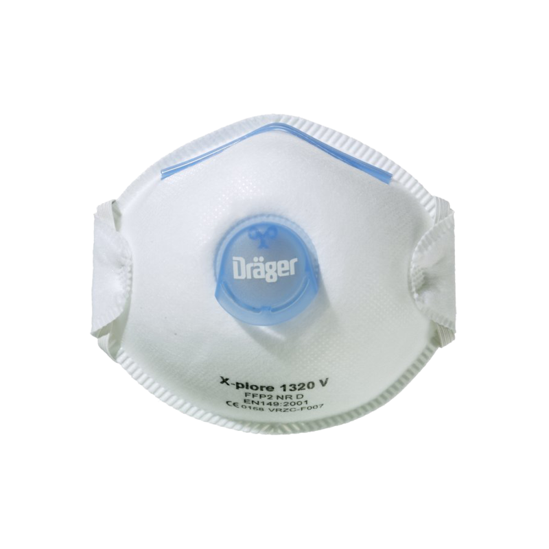 Dräger X-plore 1320 FFP2 V stofmasker Dräger X-plore 1320 FFP2 V stofmasker