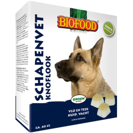 Biofood schapenvet bonbon knoflook 40 st