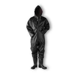 Dolfing regenoverall met laarzen zwart