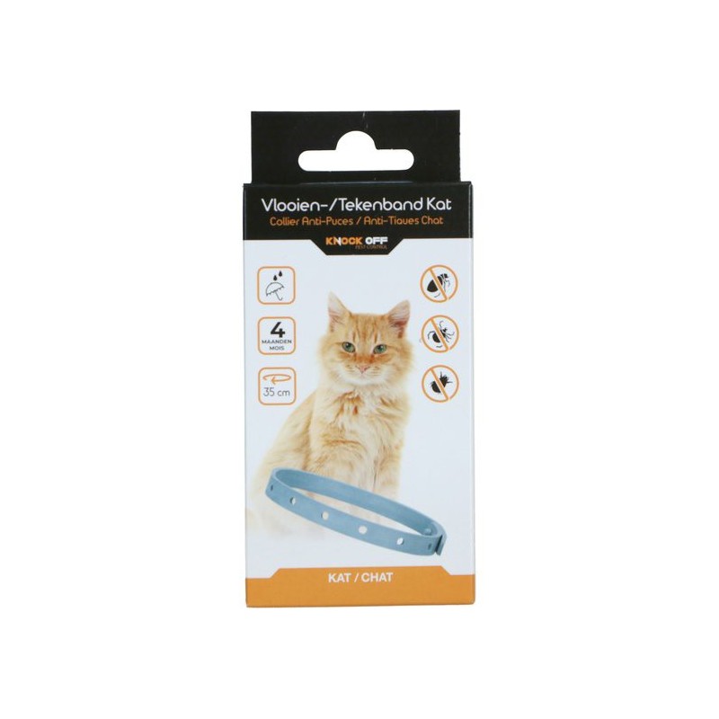 Vlooienband tekenband kat 35 cm Vlooienband tekenband kat 35 cm