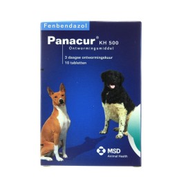 Ontworming hond/kat Panakur 500mg 10 Tabletten