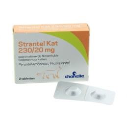 Strantel wormtabletten kitten/kat 2 stuks