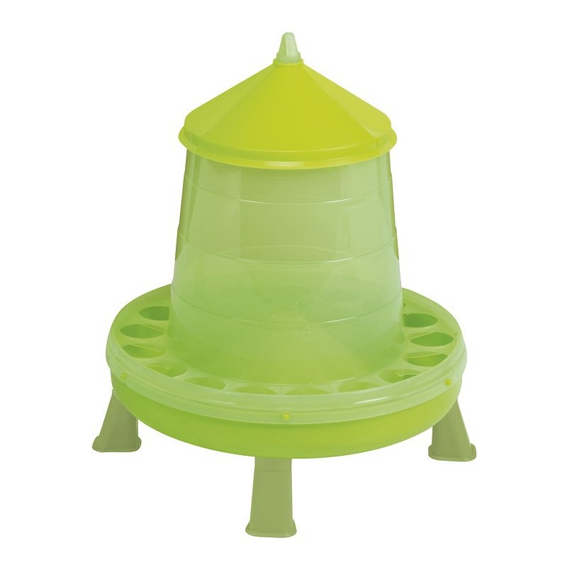 Voersilo groen op poot 9.6 liter Voersilo groen op poot 9.6 liter
