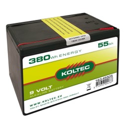 Batterij 9 Volt 380Wh 55Ah