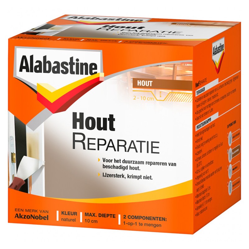Alabastine houtreparatie naturel 500 gr Alabastine houtreparatie naturel 500 gr