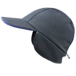 Softshell cap zwart met...