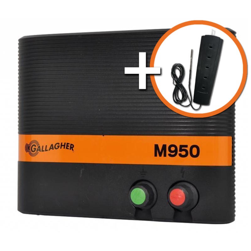 Lichtnet schrikdraadapparaat M950 met Gratis Fence Voltmeter