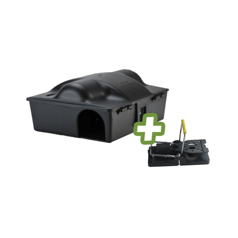 Voerdoos Rat/Muis Dual bait met rattenklem Voerdoos Rat/Muis Dual bait met rattenklem