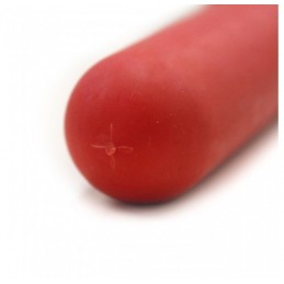 Kalverspeen Rood 10 cm kruisgat