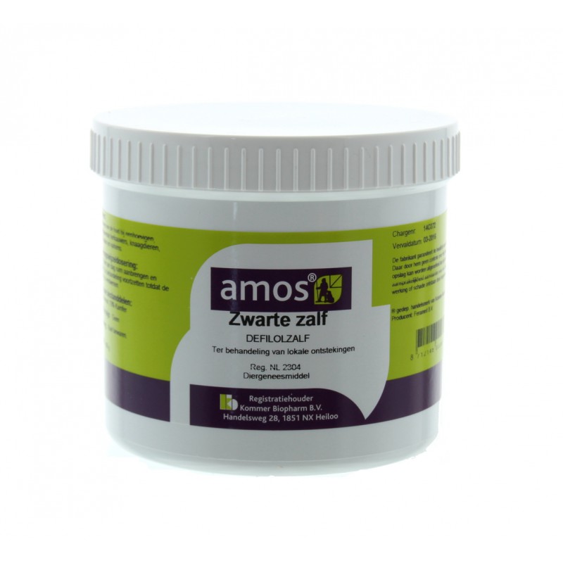 Amos zwarte trekzalf 4.5 kg
