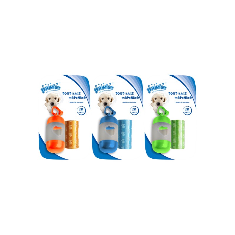 Poop Bags Dispenser with Refill (2 x 20 pcs) Poop Bags Dispenser with Refill (2 x 20 pcs)
