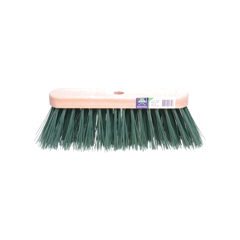 Losse straatbezem FSC 29cm kunstvezel groen Losse straatbezem FSC 29cm kunstvezel groen