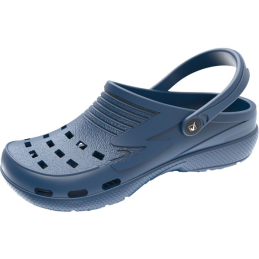 Croc blauw met hakbandje