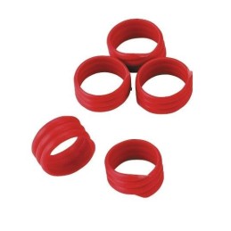 Kippenringen rood 16mm 20...