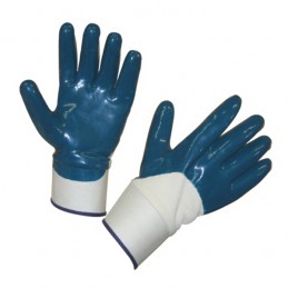 Handschoen blauw NBR met kap Keron
