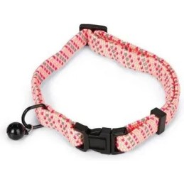 Kattenhalsband roze nylon...