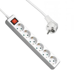 Stekkerdoos 6V + knop 5,0M...