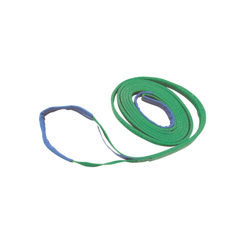 Hijsband 2-laags groen 2m/ 60mm 2 ton