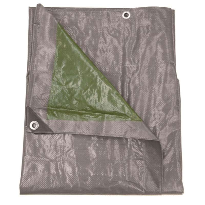 Dekzeil 140gr/m2 5 x 8 m grijs/groen
