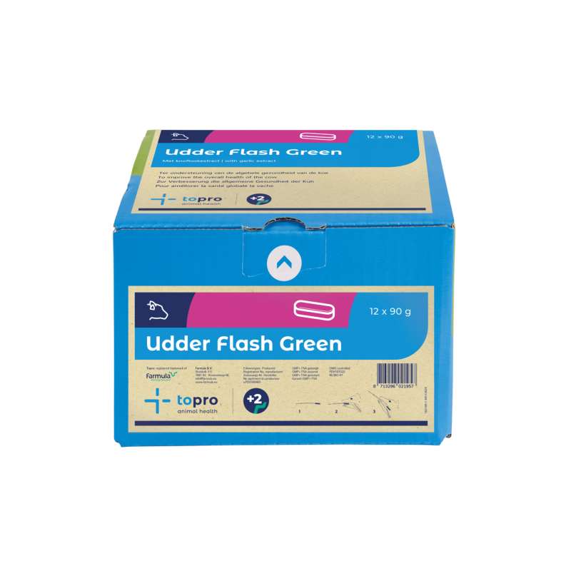 Topro Udder Flash Green bolus 4 x 90 gram Topro Udder Flash Green bolus 4 x 90 gram