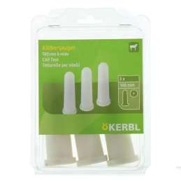 Kalverspeen wit x-gat 10cm 3st