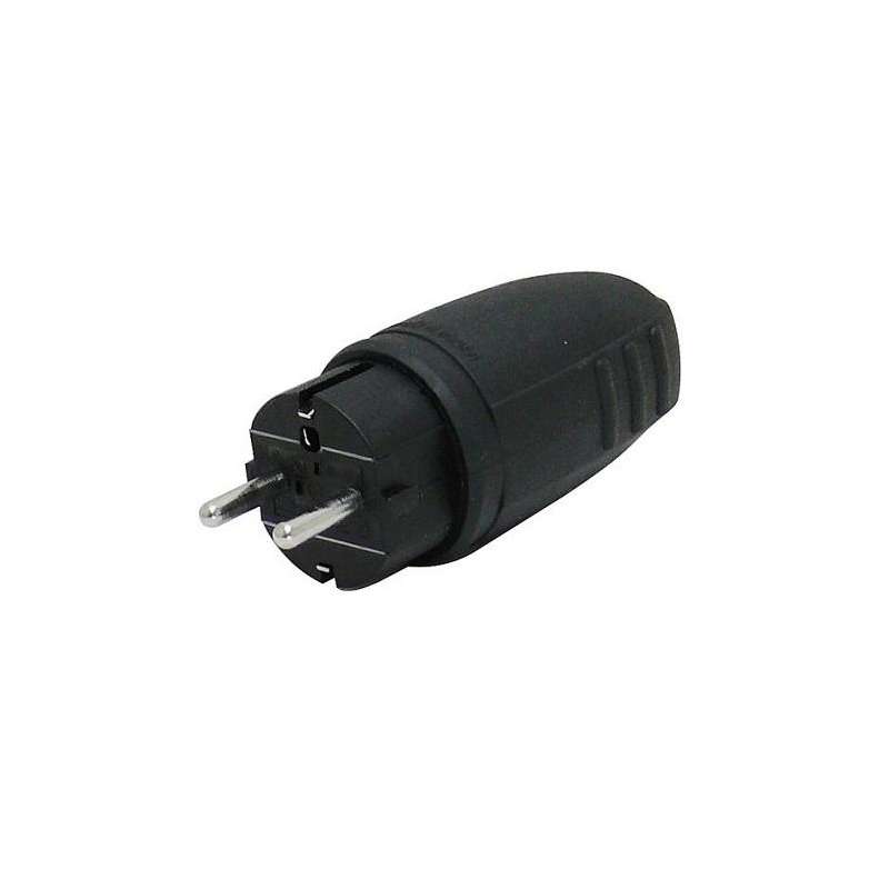 Rubber stekker RA Basic zwart Rubber stekker RA Basic zwart
