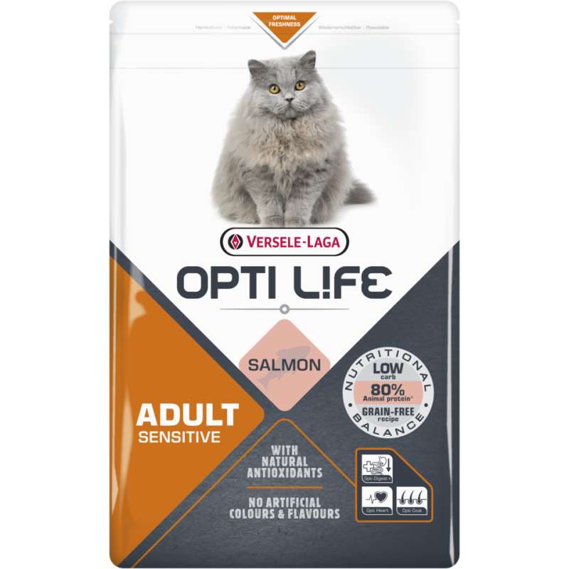 Opti Life adult Cat Sensitive zalm 2,5 kg