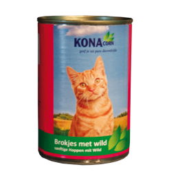 Konacorn blikvoer met wild voor de kat 410gr