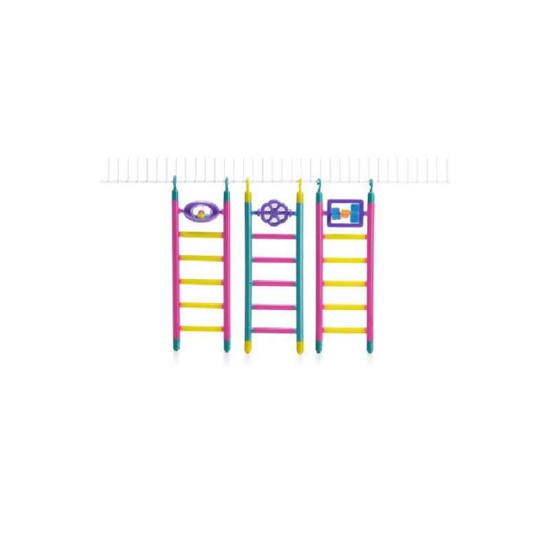 Beeztees Parkietenladder 6 treden plastic 21cm