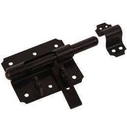 Hangslotgrendel zwart 100mm