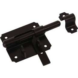 Hangslotgrendel zwart 80mm
