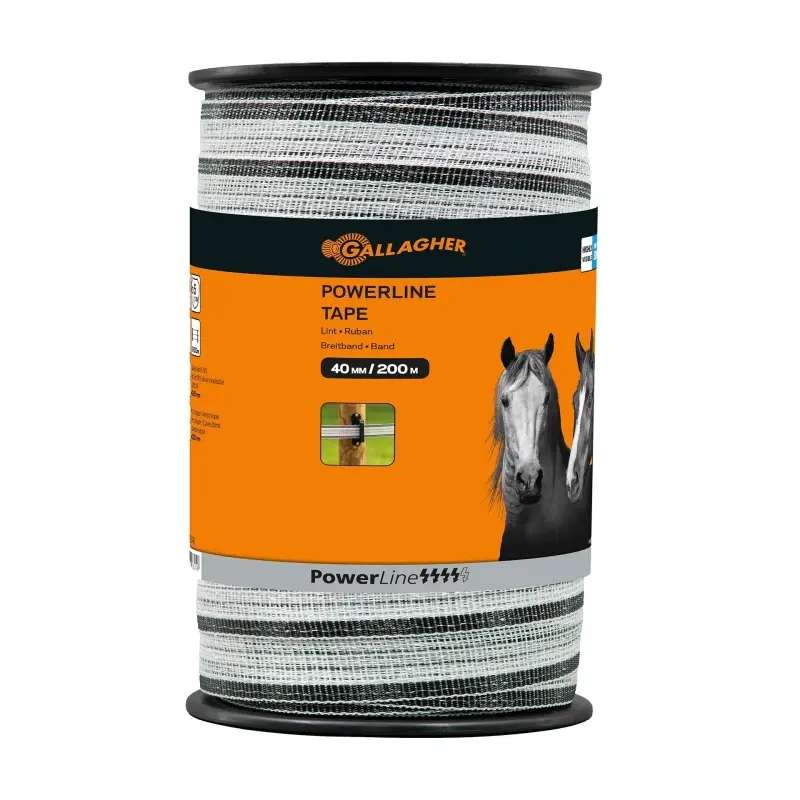 Schriklint PowerLine 40mm wit 200m
