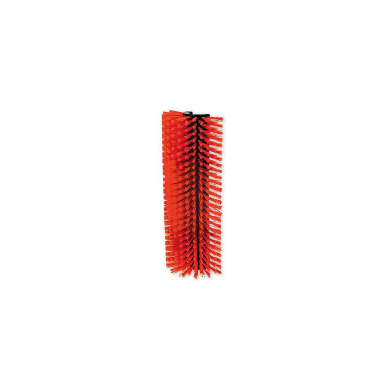 Halfronde koeborstel / veeborstel rood