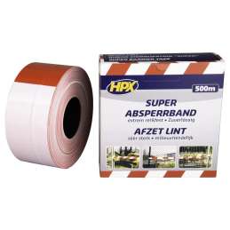 Afzetlint rood/wit 8 cm 500...