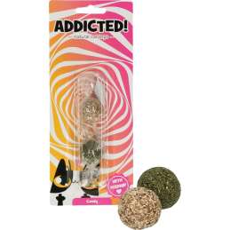 Kattenspeeltje Candy ballen met Madnip 2 stuks
