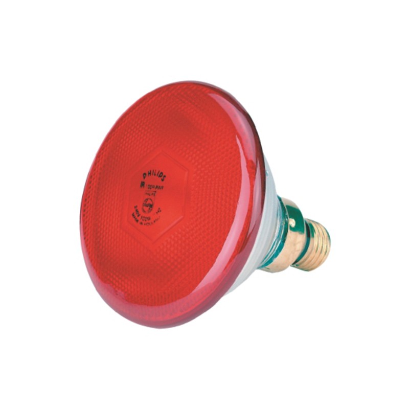 Philips Warmtelamp 100 watt rood Philips Warmtelamp 100 watt rood