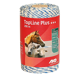 AKO schrikdraad TopLine Plus wit/blauw 200m