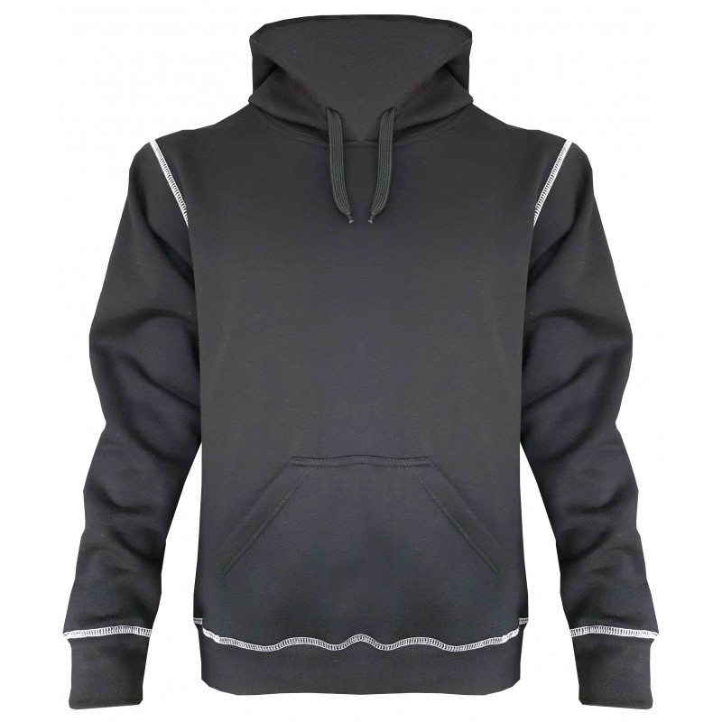 Hooded Sweater zwart hedmark storvik
