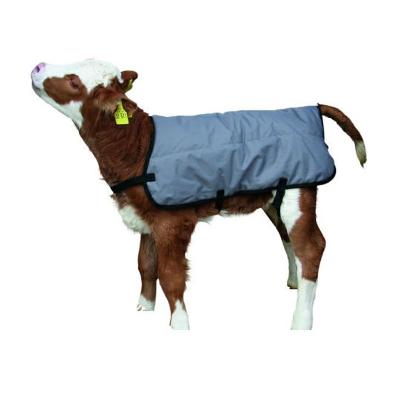Kalverdeken bodywarmer grijs 80cm Kalverdeken bodywarmer grijs 80cm