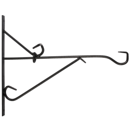 Muurhaak smeedijzer zwart 35 cm