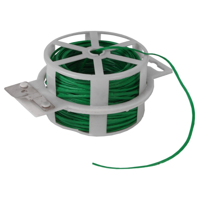 Binddraad groen 50 meter geplastificeerd Binddraad groen 50 meter geplastificeerd