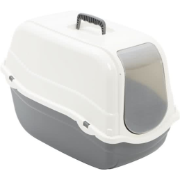 Kattenbak Romeo grijs/wit 54 x 33 x 42cm