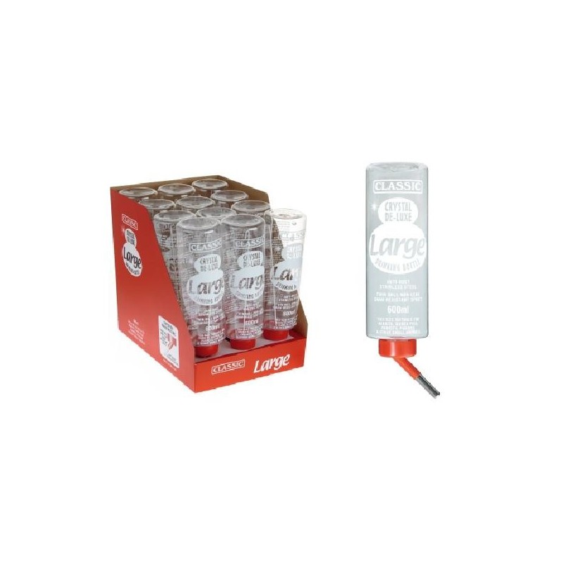 Classic drinkfles voor konijnen 600ml Classic drinkfles voor konijnen 600ml