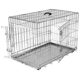 BZ Hondenbench verzinkt met 2 deuren 89 x 60 x 66