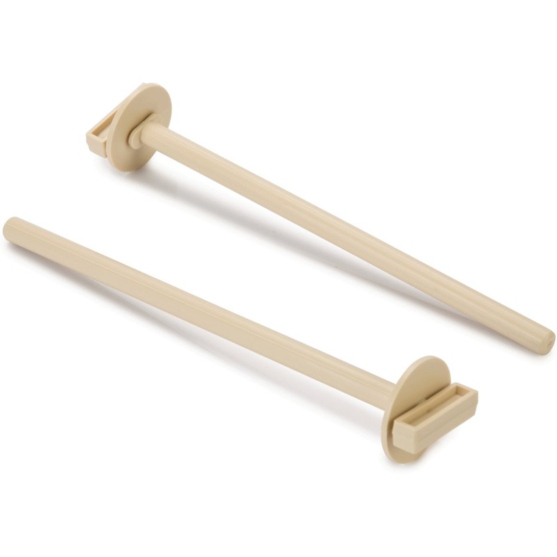 Kunststof zitstokje met houder Beige 2 stuks Kunststof zitstokje met houder Beige 2 stuks