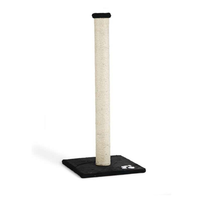 BZ Krabpaal Gina met voetafdruk zwart 40 x 40 x 90 cm BZ Krabpaal Gina met voetafdruk zwart 40 x 40 x 90 cm