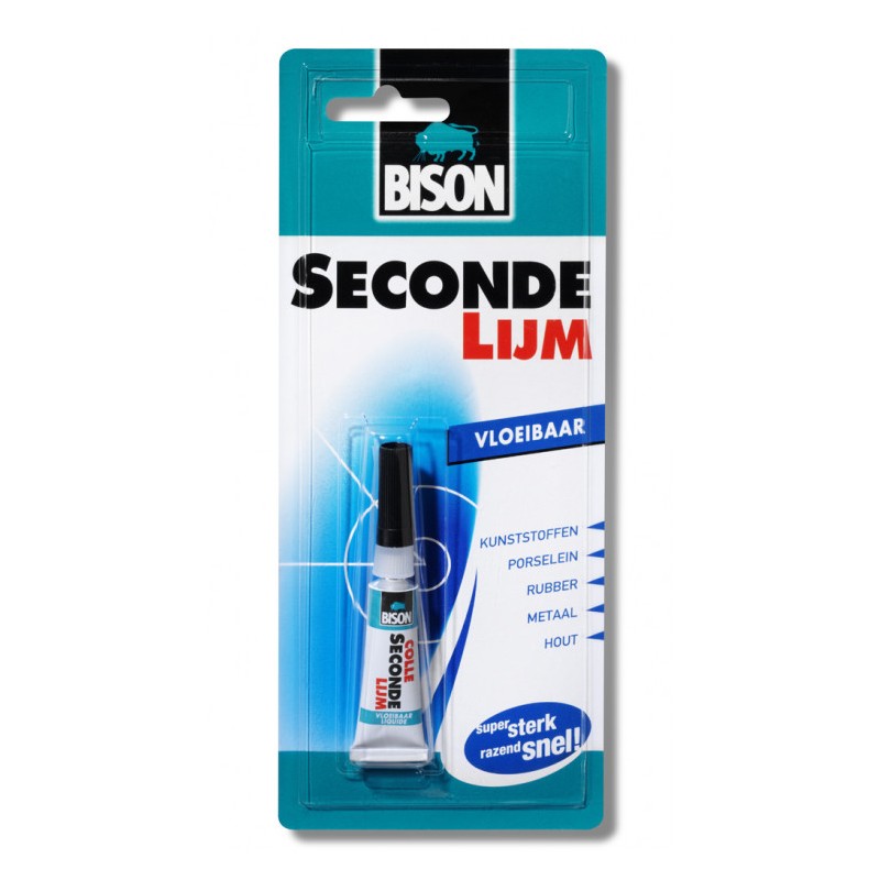 Bison Vloeibaar Control secondelijm 3gr Bison Vloeibaar Control secondelijm 3gr