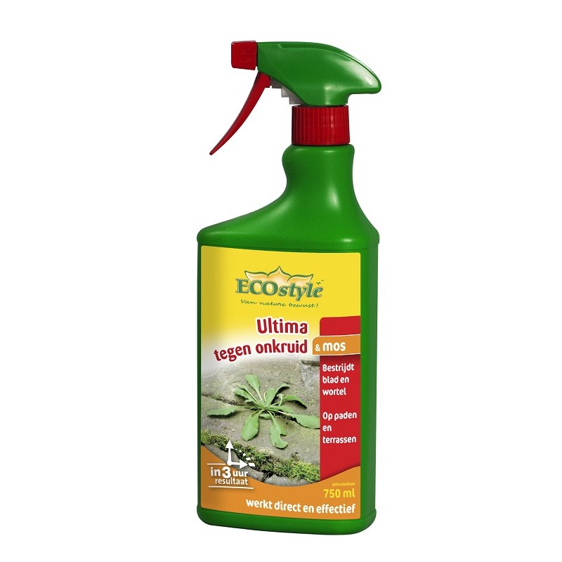 Ecostyle Ultima onkruid en mos gebruiksklaar 750ml Ecostyle Ultima onkruid en mos gebruiksklaar 750ml